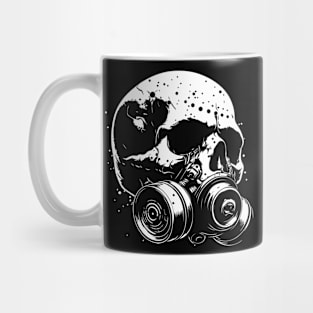 skull gasmask Mug